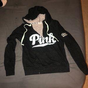 Victoria Secret PINK black sweater SMALL